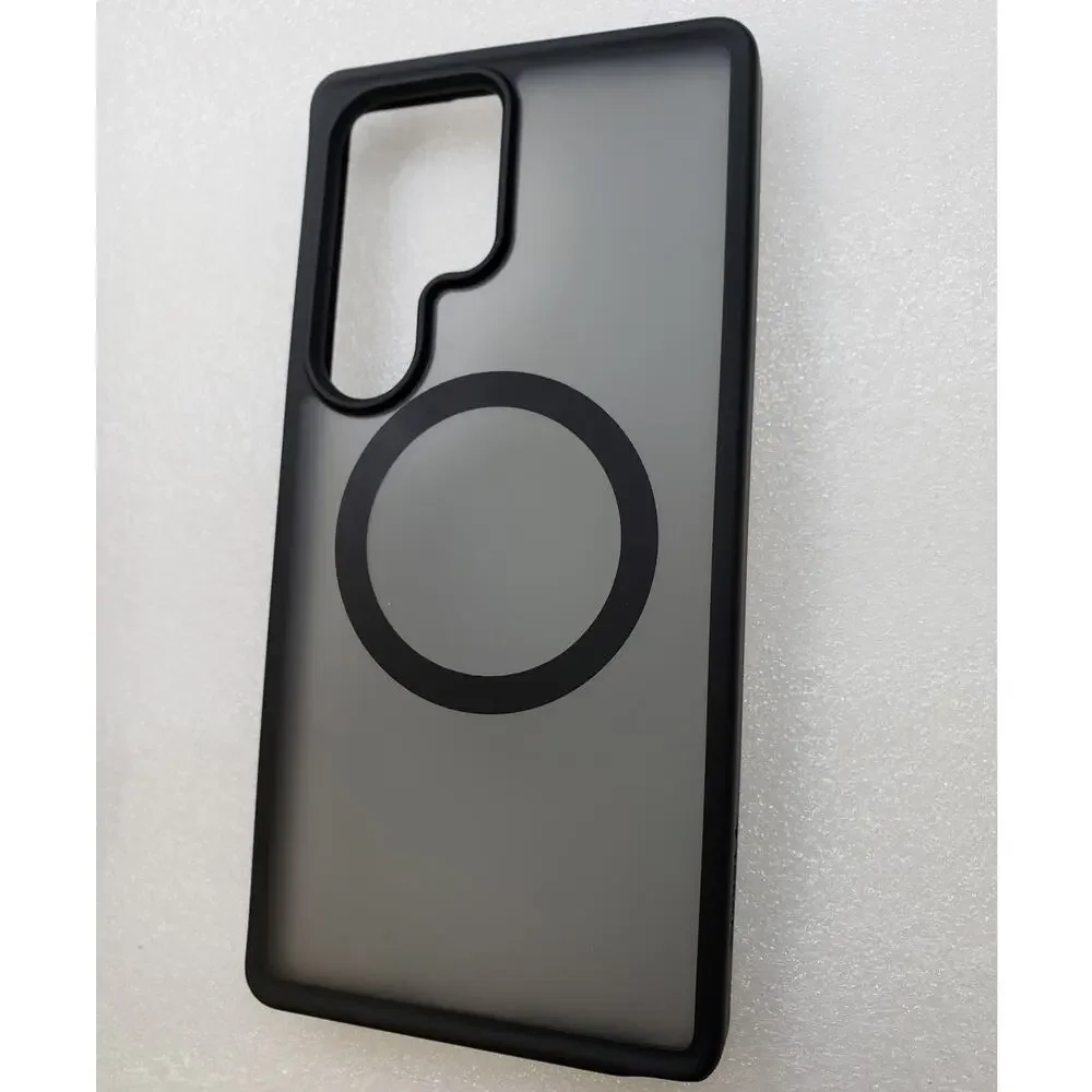 TORRAS Magnetic Translucent Case for Samsung Galaxy S25 Ultra. Black